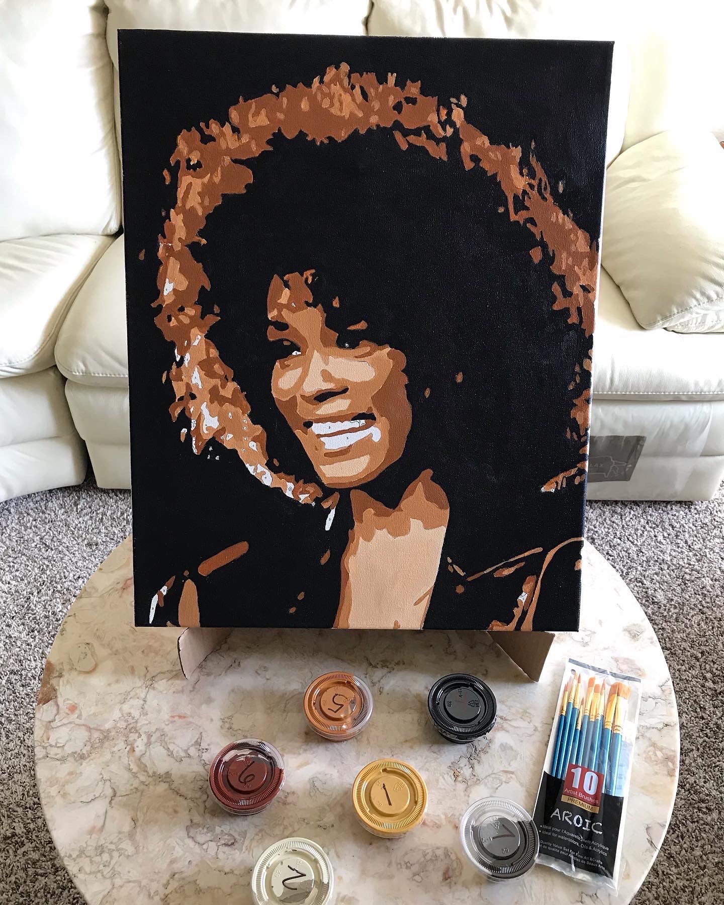 Whitney Houston Paint by Numbers Kit