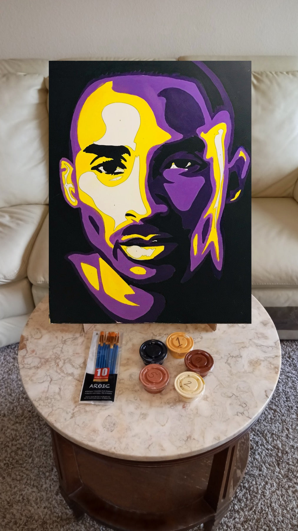 Kobe Bryant Paint by Numbers Kit
