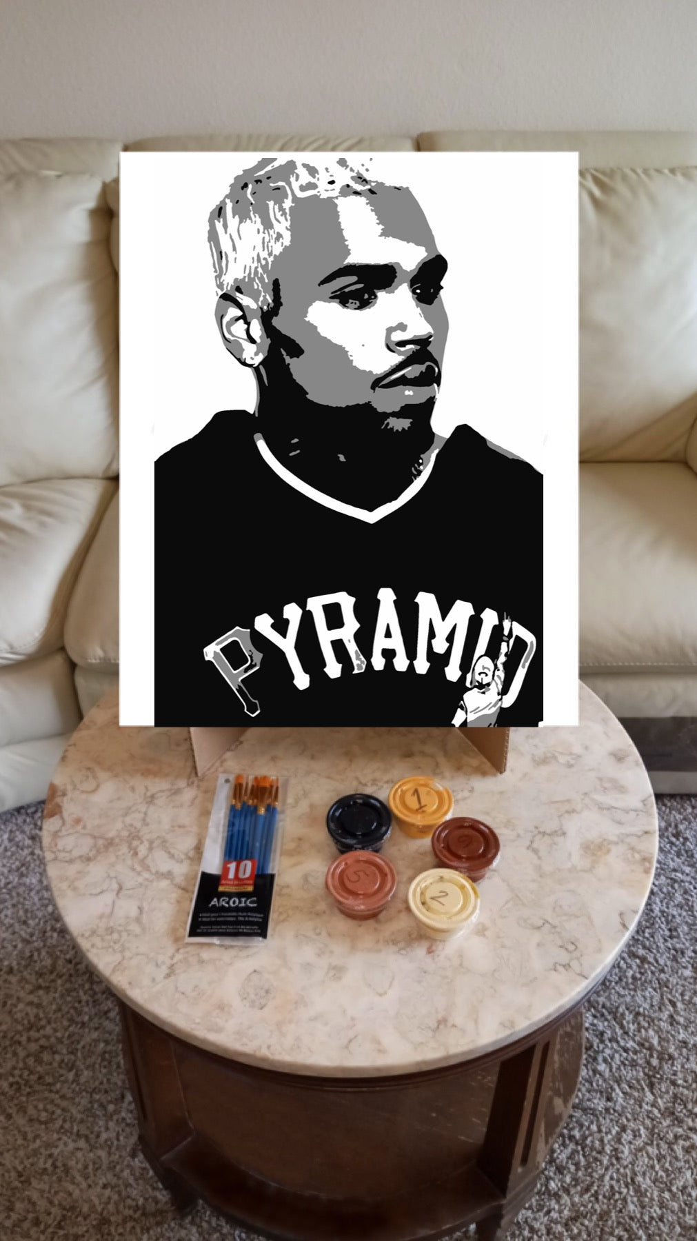 Chris Brown Paint by Numbers Kit